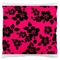 Dark Pink Hawaiian Large Cushion Case (one Side) by AlohaStore