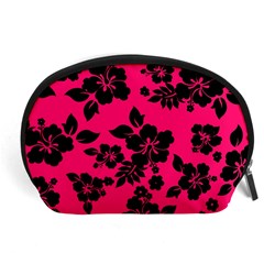 Dark Pink Hawaiian Accessory Pouches (large)  by AlohaStore