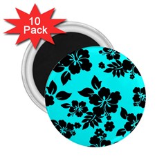 Blue Dark Hawaiian 2 25  Magnets (10 Pack)  by AlohaStore