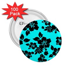 Blue Dark Hawaiian 2 25  Buttons (100 Pack)  by AlohaStore