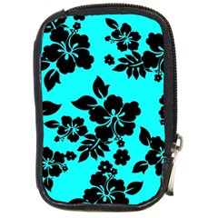 Blue Dark Hawaiian Compact Camera Cases by AlohaStore