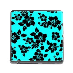 Blue Dark Hawaiian Memory Card Reader (square) by AlohaStore