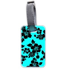 Blue Dark Hawaiian Luggage Tags (two Sides) by AlohaStore