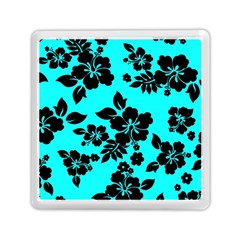 Blue Dark Hawaiian Memory Card Reader (square)  by AlohaStore