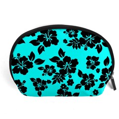 Blue Dark Hawaiian Accessory Pouches (large)  by AlohaStore