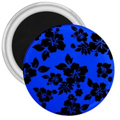 Dark Blue Hawaiian 3  Magnets by AlohaStore