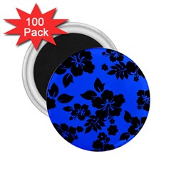 Dark Blue Hawaiian 2 25  Magnets (100 Pack)  by AlohaStore