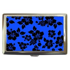 Dark Blue Hawaiian Cigarette Money Cases by AlohaStore