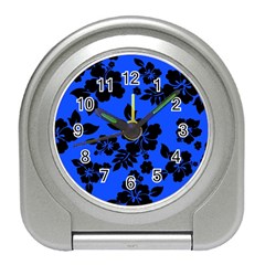 Dark Blue Hawaiian Travel Alarm Clocks by AlohaStore