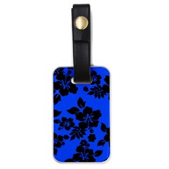 Dark Blue Hawaiian Luggage Tags (one Side)  by AlohaStore