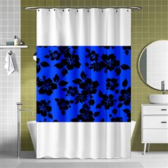 Dark Blue Hawaiian Shower Curtain 48  X 72  (small)  by AlohaStore