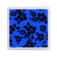 Dark Blue Hawaiian Memory Card Reader (square)  by AlohaStore