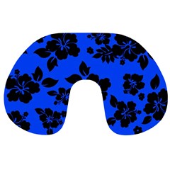 Dark Blue Hawaiian Travel Neck Pillows by AlohaStore