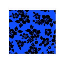 Dark Blue Hawaiian Small Satin Scarf (square) by AlohaStore