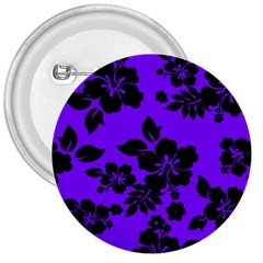 Violet Dark Hawaiian 3  Buttons by AlohaStore