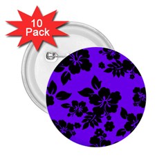 Violet Dark Hawaiian 2 25  Buttons (10 Pack)  by AlohaStore