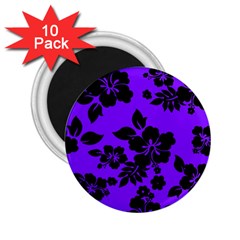 Violet Dark Hawaiian 2 25  Magnets (10 Pack)  by AlohaStore