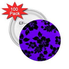 Violet Dark Hawaiian 2 25  Buttons (100 Pack)  by AlohaStore