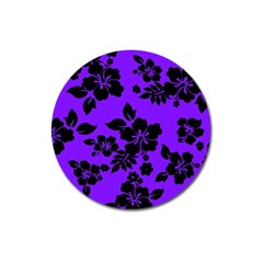 Violet Dark Hawaiian Magnet 3  (round) by AlohaStore