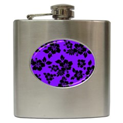 Violet Dark Hawaiian Hip Flask (6 Oz) by AlohaStore