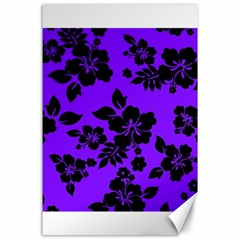 Violet Dark Hawaiian Canvas 24  X 36  by AlohaStore