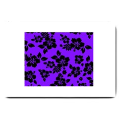 Violet Dark Hawaiian Large Doormat  by AlohaStore