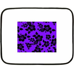 Violet Dark Hawaiian Fleece Blanket (mini) by AlohaStore