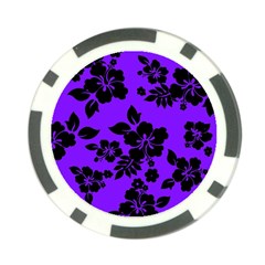 Violet Dark Hawaiian Poker Chip Card Guards (10 Pack)  by AlohaStore