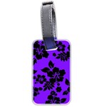 Violet Dark Hawaiian Luggage Tags (Two Sides) Back