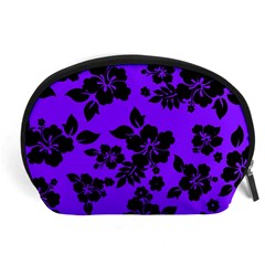 Violet Dark Hawaiian Accessory Pouches (large)  by AlohaStore