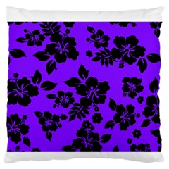 Violet Dark Hawaiian Standard Flano Cushion Case (two Sides) by AlohaStore