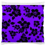 Violet Dark Hawaiian Large Flano Cushion Case (Two Sides) Front