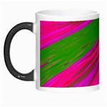 Swish Bright Pink Green Design Morph Mugs Left