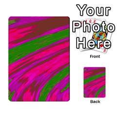 Swish Bright Pink Green Design Multi-purpose Cards (rectangle)  by BrightVibesDesign