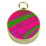 Swish Bright Pink Green Design Gold Compasses Front