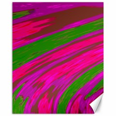 Swish Bright Pink Green Design Canvas 16  X 20   by BrightVibesDesign