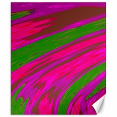 Swish Bright Pink Green Design Canvas 20  x 24  