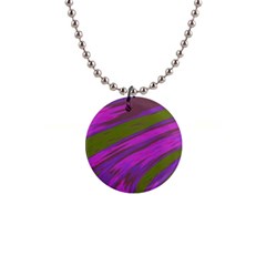 Swish Purple Green Button Necklaces by BrightVibesDesign