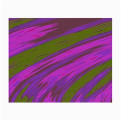 Swish Purple Green Small Glasses Cloth (2-side) by BrightVibesDesign