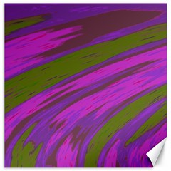 Swish Purple Green Canvas 20  X 20   by BrightVibesDesign