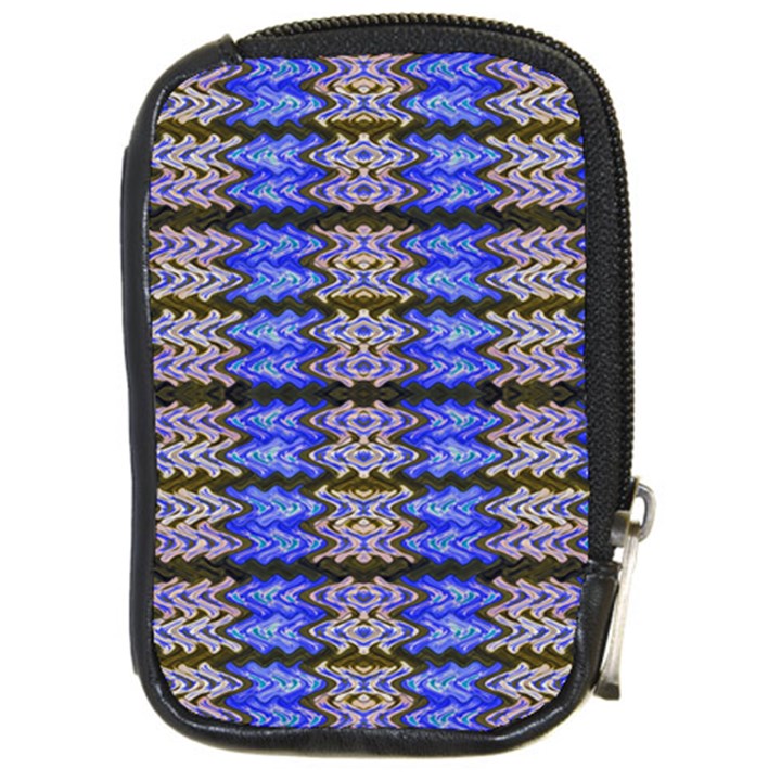 Pattern Tile Blue White Green Compact Camera Cases