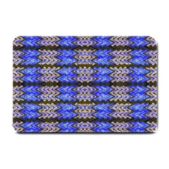 Pattern Tile Blue White Green Small Doormat  by BrightVibesDesign