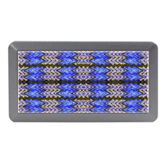 Pattern Tile Blue White Green Memory Card Reader (mini) by BrightVibesDesign