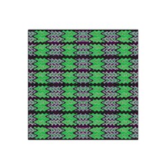 Pattern Tile Green Purple Satin Bandana Scarf by BrightVibesDesign