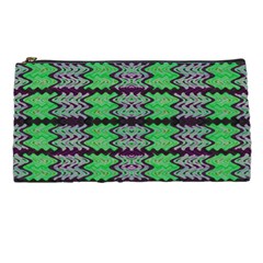 Pattern Tile Green Purple Pencil Cases by BrightVibesDesign