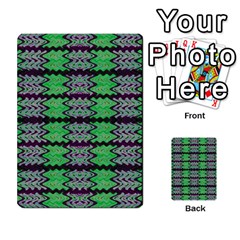 Pattern Tile Green Purple Multi-purpose Cards (rectangle)  by BrightVibesDesign