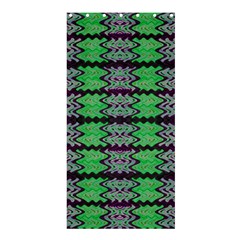 Pattern Tile Green Purple Shower Curtain 36  X 72  (stall)  by BrightVibesDesign