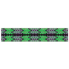 Pattern Tile Green Purple Flano Scarf (small)  by BrightVibesDesign