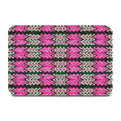 Pattern Tile Pink Green White Plate Mats by BrightVibesDesign