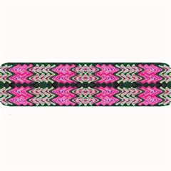 Pattern Tile Pink Green White Large Bar Mats by BrightVibesDesign